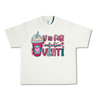 Pistachio v is for valentine venti coffee cup Urban Heavy Tee - OliviaCreatesArt
