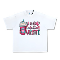 White v is for valentine venti coffee cup Urban Heavy Tee - OliviaCreatesArt