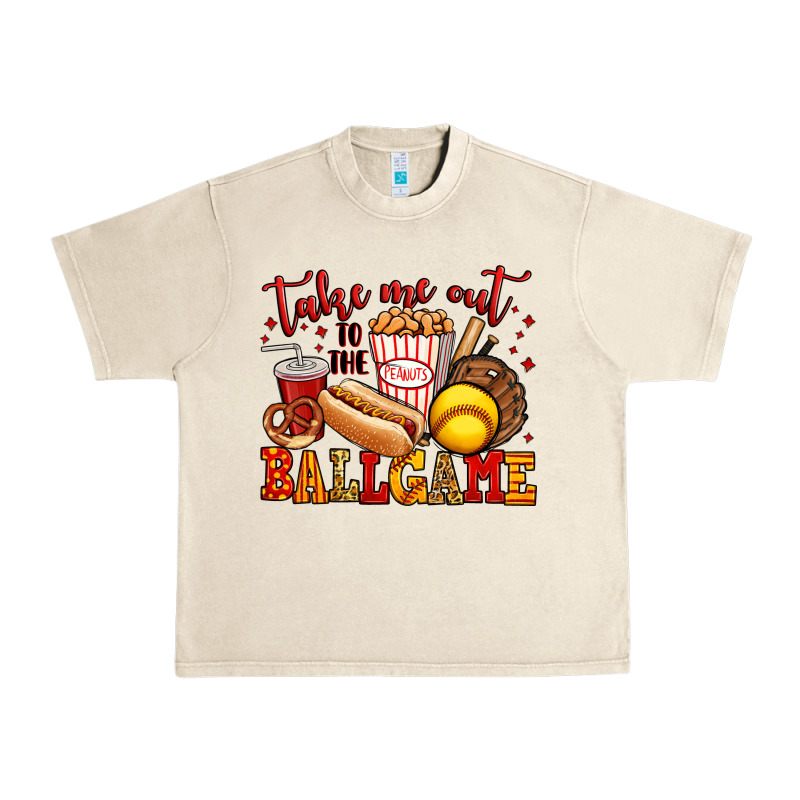 Take Me Out To The Ball Game Softball Urban Heavy Tee by Jasminsmagicworld | Teevron