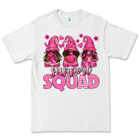 White breast cancer afro gnomies support squad Premium Tee - texasbilliewilder