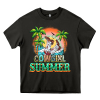 Asphalt Cowgirl summer Heavy Core Tee - NancyCooperArtShop