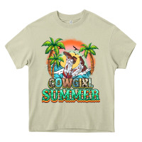 Mossy Cowgirl summer Heavy Core Tee - NancyCooperArtShop