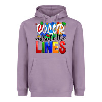 Lavender color outside the lines Heavyweight Hoodie - AdoDesignShop
