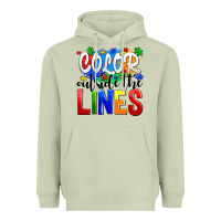 Matcha color outside the lines Heavyweight Hoodie - AdoDesignShop