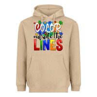 Mushroom color outside the lines Heavyweight Hoodie - AdoDesignShop