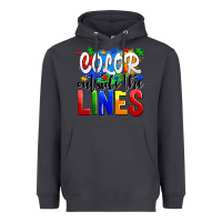 Smoke color outside the lines Heavyweight Hoodie - AdoDesignShop