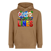 Toasted Coconut color outside the lines Heavyweight Hoodie - AdoDesignShop