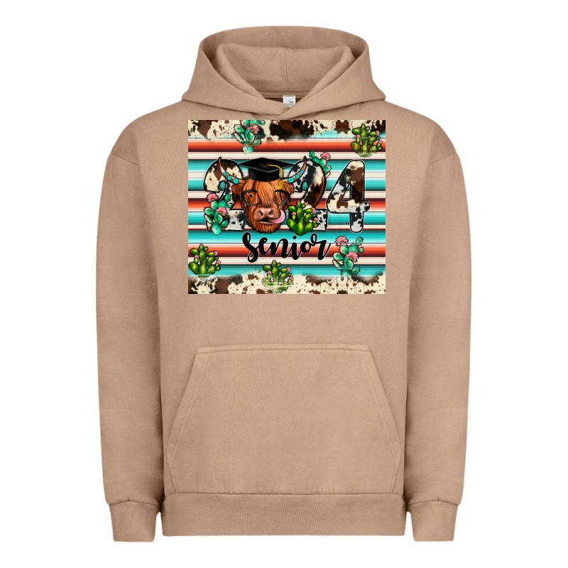 2024 Senior Cow Urban Hoodie by JahusDesignShop | Teevron