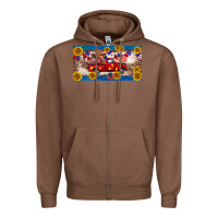 Chestnut 4th of july truck cow license plate Zipper Hoodie - BarkalooDesign