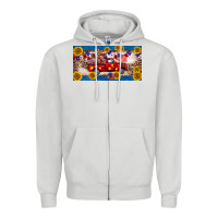Dove Grey 4th of july truck cow license plate Zipper Hoodie - BarkalooDesign