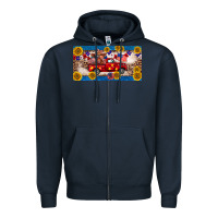 4th Of July Truck Cow License Plate Zipper Hoodie | Teevron
