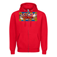 Red 4th of july truck cow license plate Zipper Hoodie - BarkalooDesign