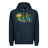 Navy LIve Christmas Latte Premium Hoodie - CowhideDigitalArt