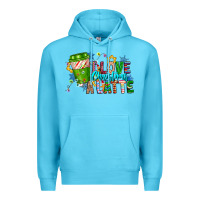 Ocean Blue LIve Christmas Latte Premium Hoodie - CowhideDigitalArt
