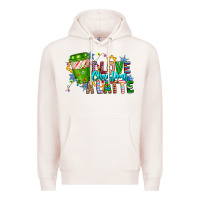 Pale Pink LIve Christmas Latte Premium Hoodie - CowhideDigitalArt