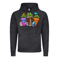 Vintage Black Football Easter sports carrots Vintage Hoodie - OliviaCreatesArt