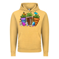 Vintage Mustard Football Easter sports carrots Vintage Hoodie - OliviaCreatesArt