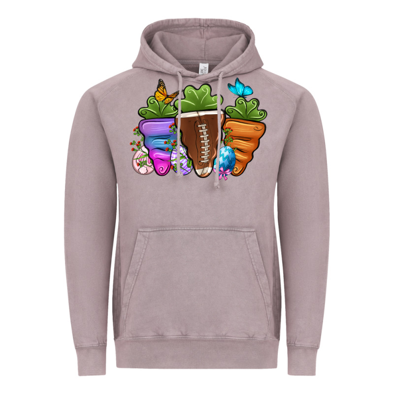 Football Easter Sports Carrots Vintage Hoodie by OliviaCreatesArt | Teevron