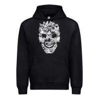 Black Matching Family French Bulldog Dog Skull Costume Halloween Urban Hoodie - maiPhamDesign