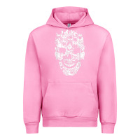 Fuchsia Pink Matching Family French Bulldog Dog Skull Costume Halloween Urban Hoodie - maiPhamDesign