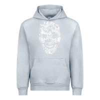 Heather Grey Matching Family French Bulldog Dog Skull Costume Halloween Urban Hoodie - maiPhamDesign