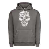 Pigment Tornado Matching Family French Bulldog Dog Skull Costume Halloween Urban Hoodie - maiPhamDesign