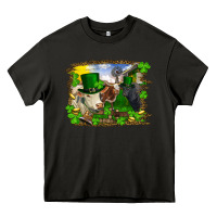 Asphalt St patrick's day cows Heavy Core Tee - RanaPortraitStore