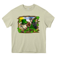 Mossy St patrick's day cows Heavy Core Tee - RanaPortraitStore