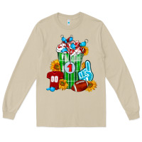 Mushroom Football Frappe Long Sleeve Tee - FaDigitalArtStudio