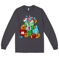Smoke Football Frappe Long Sleeve Tee - FaDigitalArtStudio