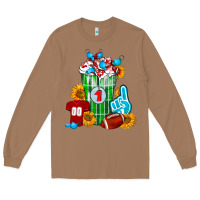 Toasted Coconut Football Frappe Long Sleeve Tee - FaDigitalArtStudio