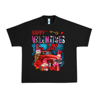 Black happy valentines day with gnomes and truck olivia Urban Heavy Tee - OliviaCreatesArt