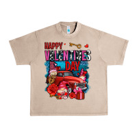 French Oak happy valentines day with gnomes and truck olivia Urban Heavy Tee - OliviaCreatesArt
