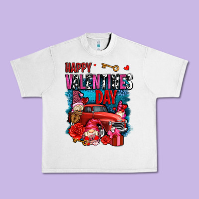 Happy Valentines Day With Gnomes And Truck Olivia Urban Heavy Tee Designed By Oliviacreatesart