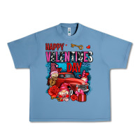 Pebble Blue happy valentines day with gnomes and truck olivia Urban Heavy Tee - OliviaCreatesArt