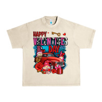 Sandshell happy valentines day with gnomes and truck olivia Urban Heavy Tee - OliviaCreatesArt