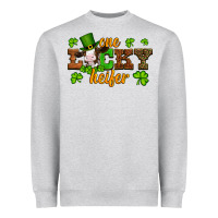 Heather Grey st patricks one lucky heifer baby cow Heavyweight Sweatshirt - Artiststas