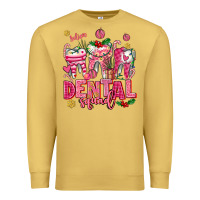 Antique Gold pink christmas teeth dental squad Premium Sweatshirt - AdoDesignShop
