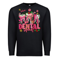 Black pink christmas teeth dental squad Premium Sweatshirt - AdoDesignShop