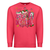 Cardinal pink christmas teeth dental squad Premium Sweatshirt - AdoDesignShop