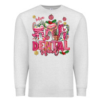 Oatmeal Heather pink christmas teeth dental squad Premium Sweatshirt - AdoDesignShop