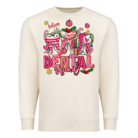 Sandshell pink christmas teeth dental squad Premium Sweatshirt - AdoDesignShop