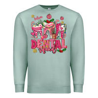 Seafoam pink christmas teeth dental squad Premium Sweatshirt - AdoDesignShop