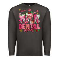 Smoke pink christmas teeth dental squad Premium Sweatshirt - AdoDesignShop