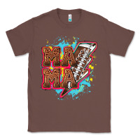 Chestnut Mama Football lightning bolt Classic Tee - HowdyJamesFarm