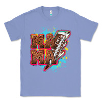Colony Blue Mama Football lightning bolt Classic Tee - HowdyJamesFarm