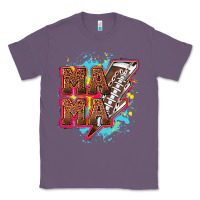 Lavender Mama Football lightning bolt Classic Tee - HowdyJamesFarm