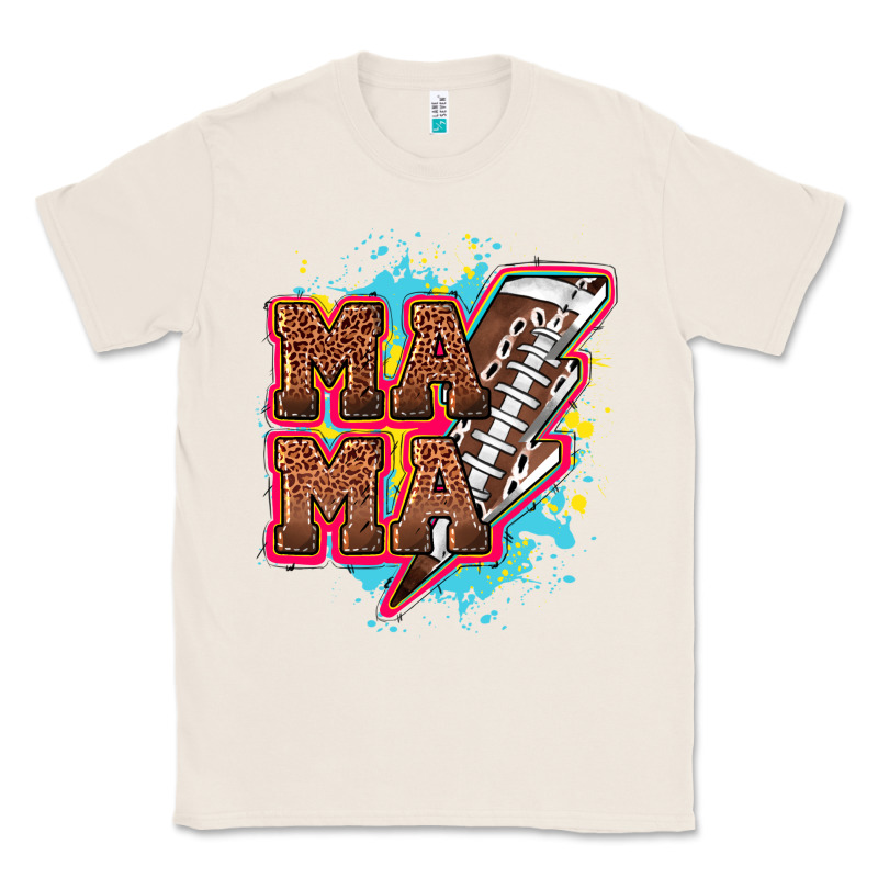 Mama Football Lightning Bolt Classic Tee by HowdyJamesFarm | Teevron