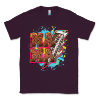 Plum Mama Football lightning bolt Classic Tee - HowdyJamesFarm