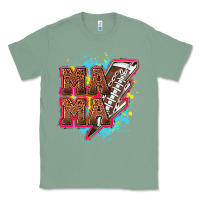 Sage Mama Football lightning bolt Classic Tee - HowdyJamesFarm